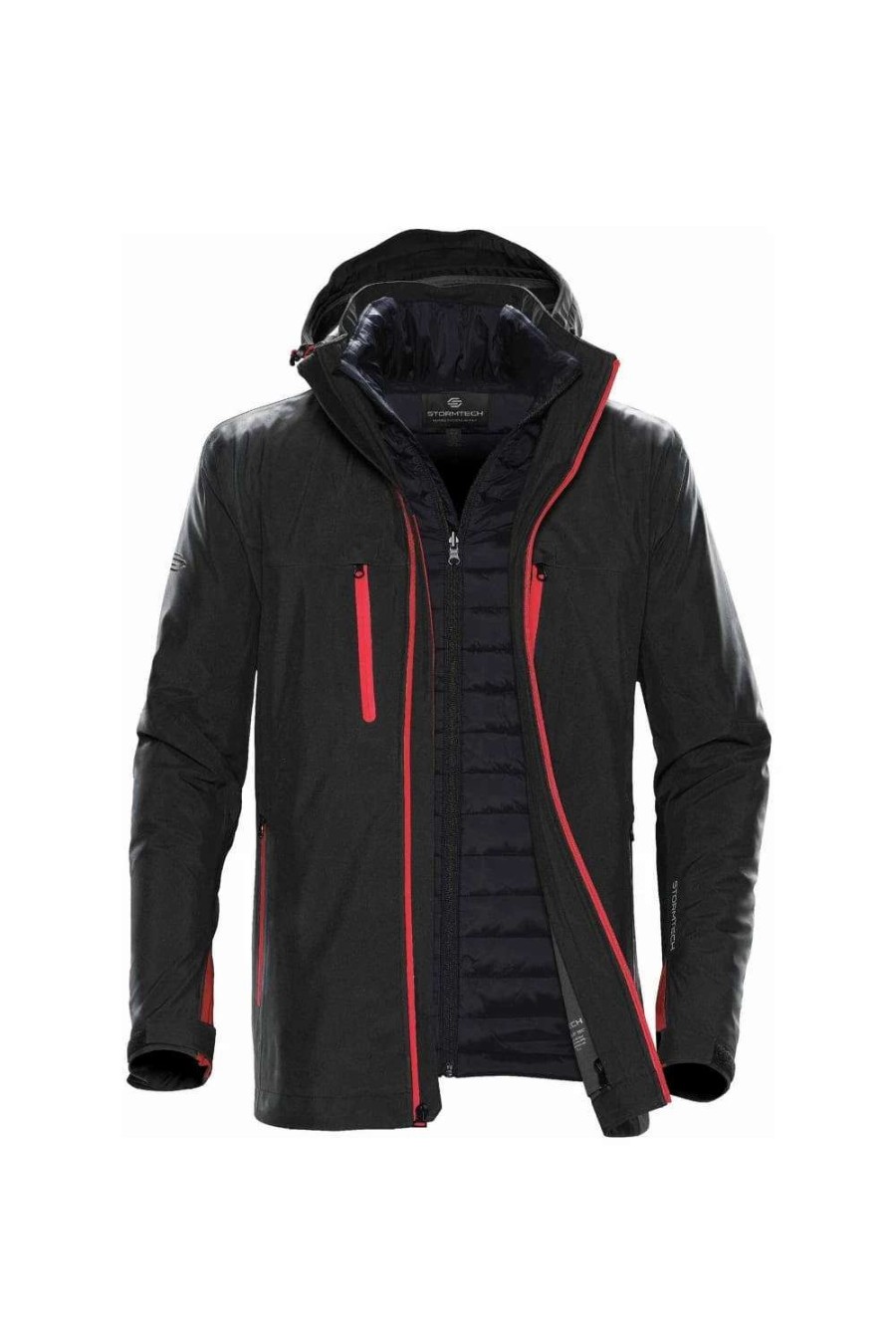 Coats, Jackets & Blazers * | Stormtech Mens Matrix System Jacket ( ) Black/Red