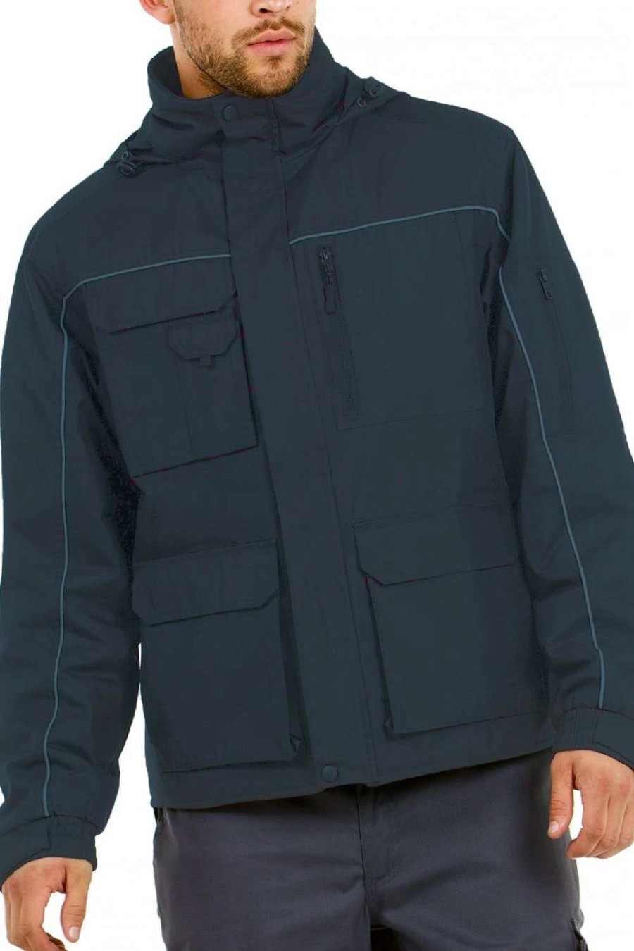 Coats, Jackets & Blazers * | B&C B&C Mens Shelter Pro Waterproof Jacket ( ) Navy