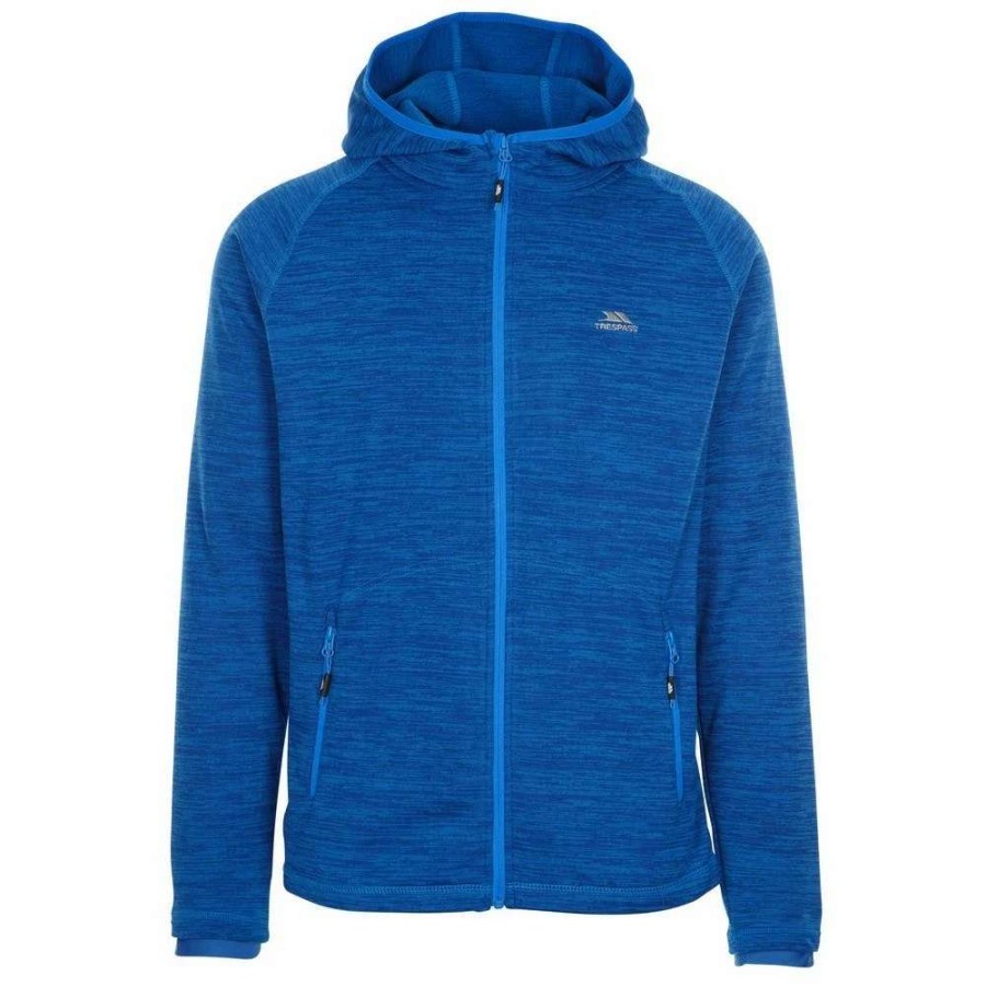 Coats, Jackets & Blazers * | Trespass Mens Northwood Fleece Jacket ( ) Bright Blue Marl