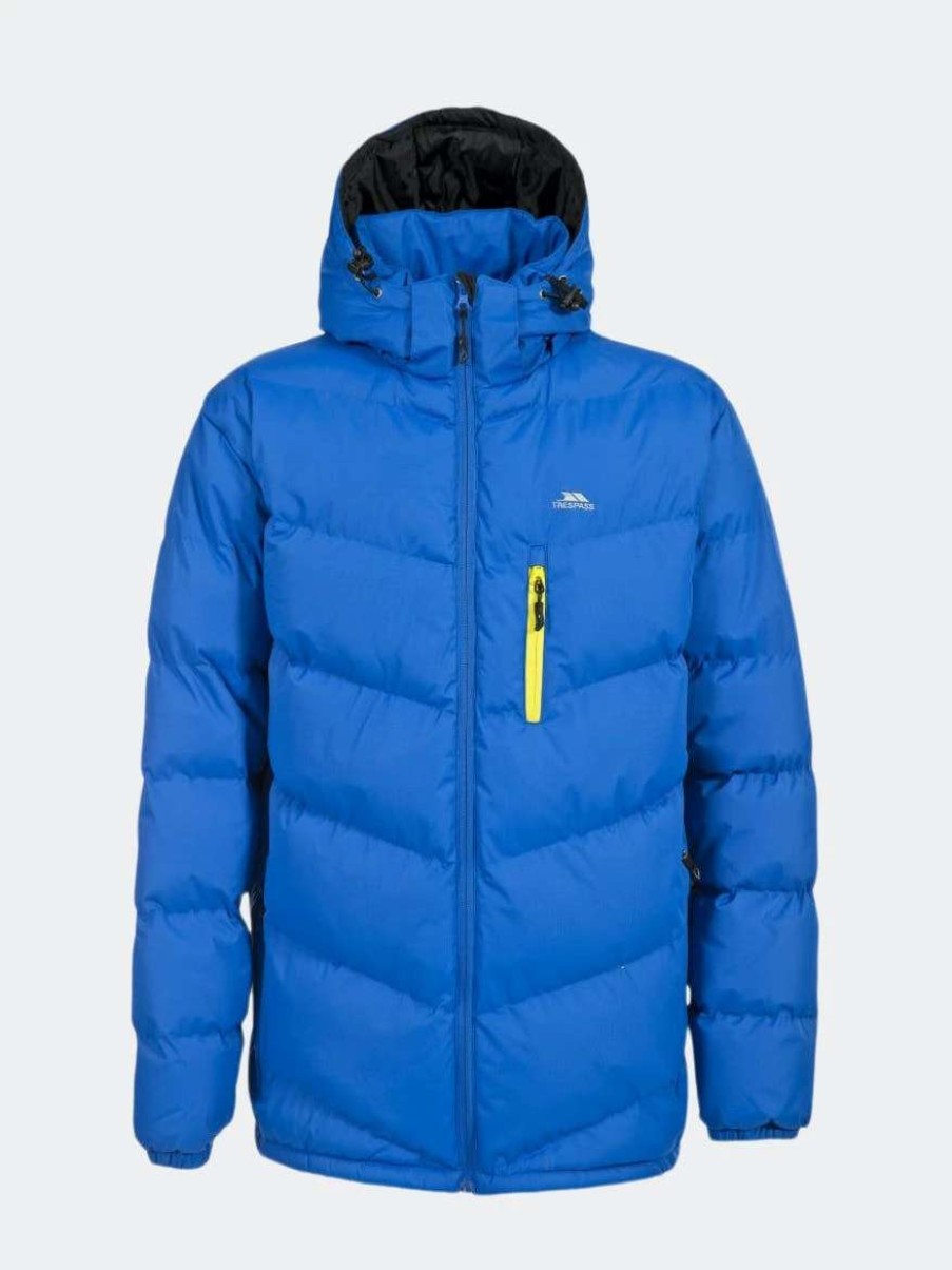 Coats, Jackets & Blazers * | Trespass Mens Blustery Padded Jacket Electric Blue