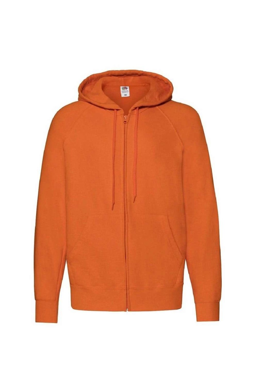 Coats, Jackets & Blazers * | Of The Loom Fruit Of The Loom Mens Lightweight Full Zip Jacket / Hoodie ( ) Orange