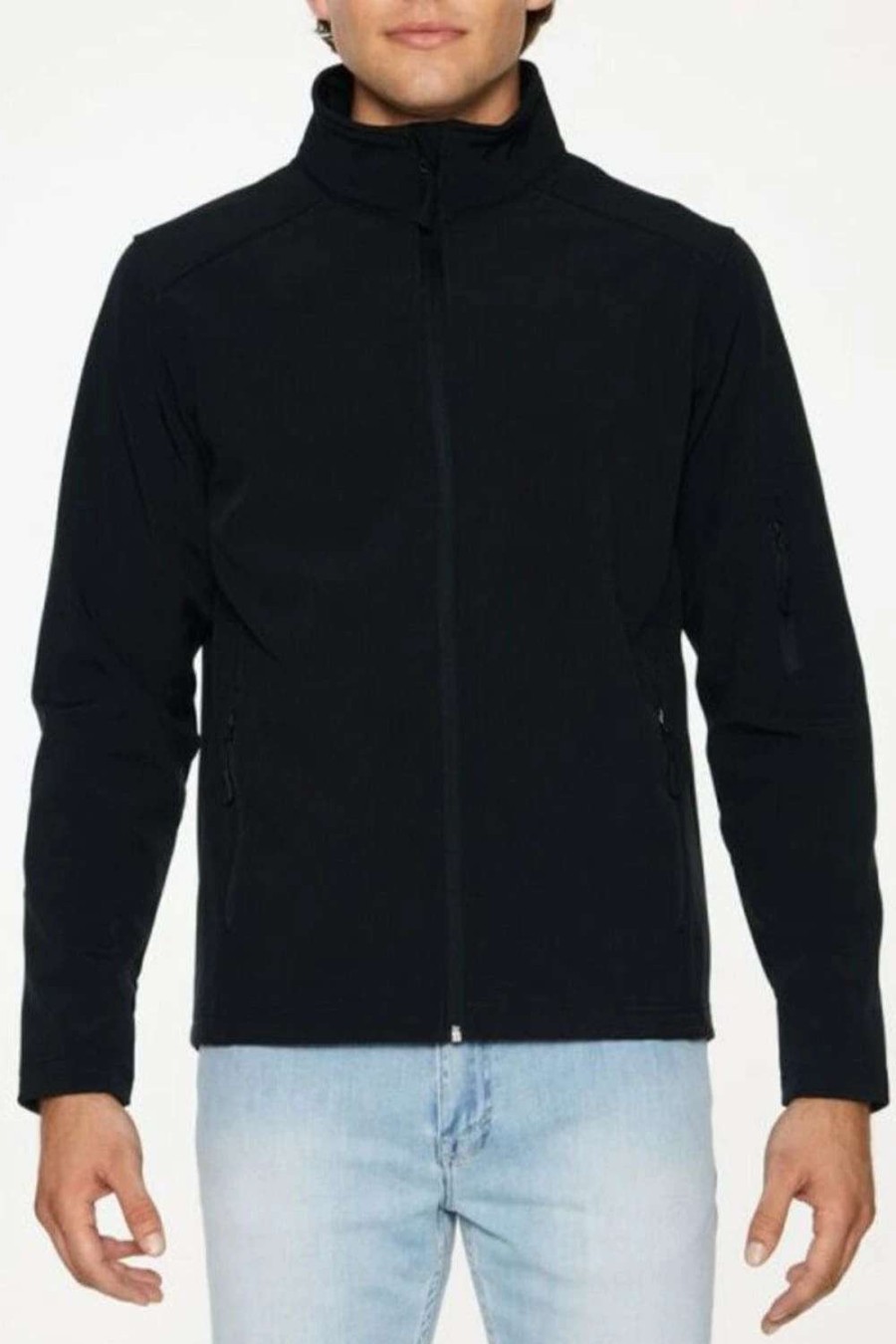 Coats, Jackets & Blazers * | Gildan Mens Hammer Soft Shell Jacket ( ) Black