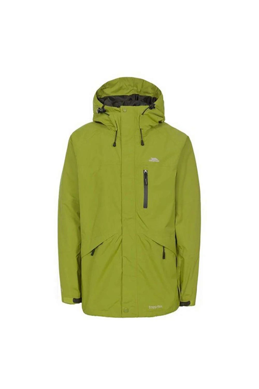 Coats, Jackets & Blazers * | Trespass Mens Corvo Hooded Full Zip Waterproof Jacket/Coat ( ) Cedar Green