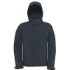 Coats, Jackets & Blazers * | B&C B&C Mens Hooded Softshell Breathable, Waterproof & Windproof Jacket (Fleece Lini ( ) Dark Grey