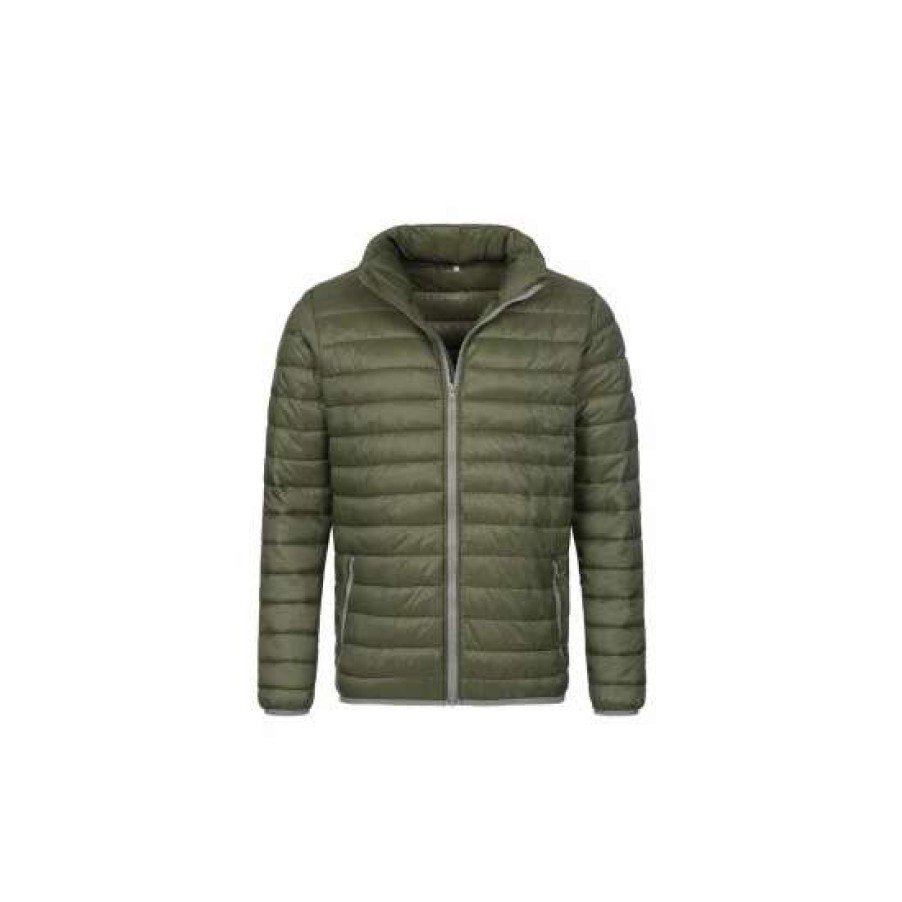 Coats, Jackets & Blazers * | Stedman Active Mens Active Padded Jacket ( ) Coats, Jackets & Blazers Military Green