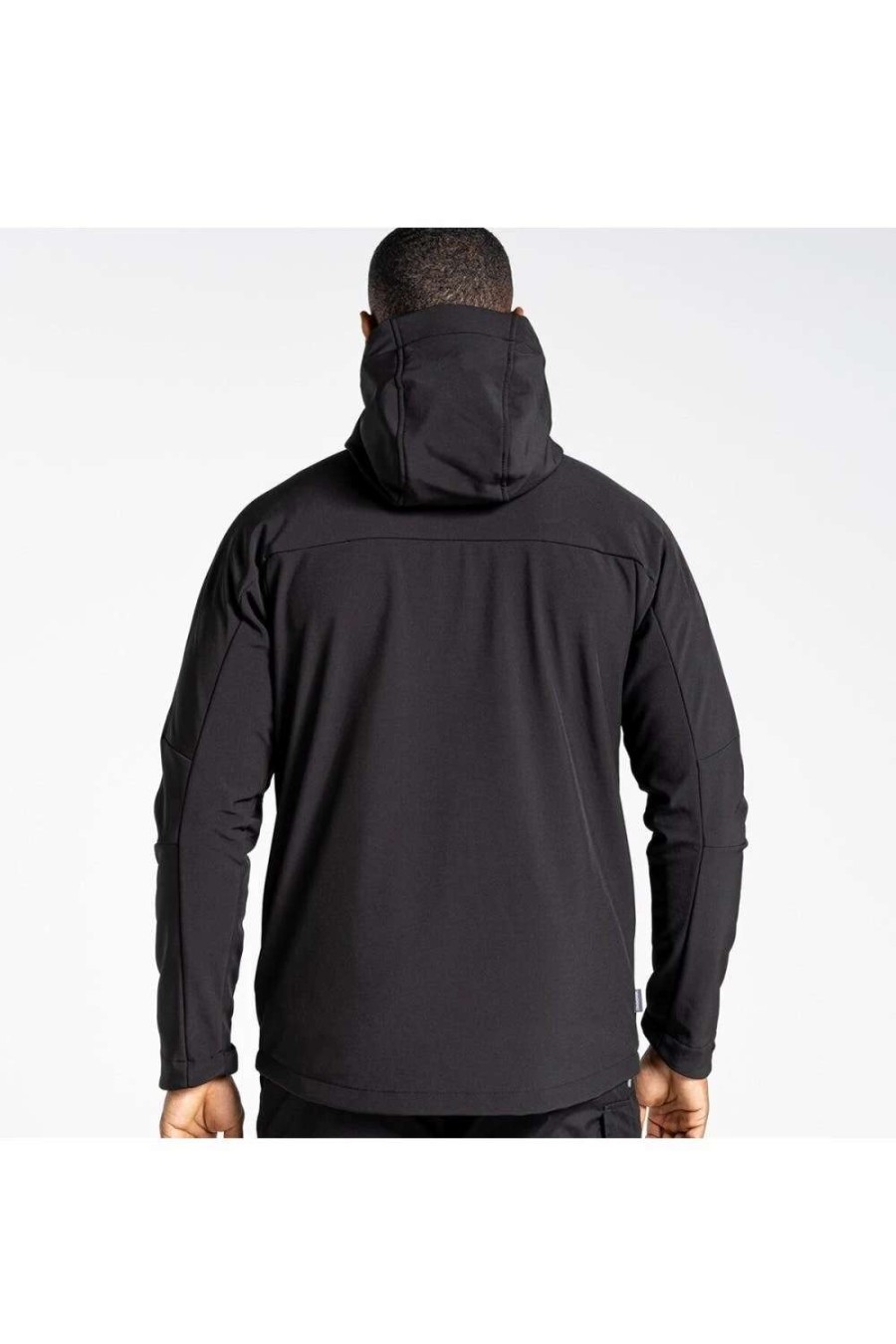 Coats, Jackets & Blazers * | Craghoppers Mens Expert Hooded Active Soft Shell Jacket ( ) Black