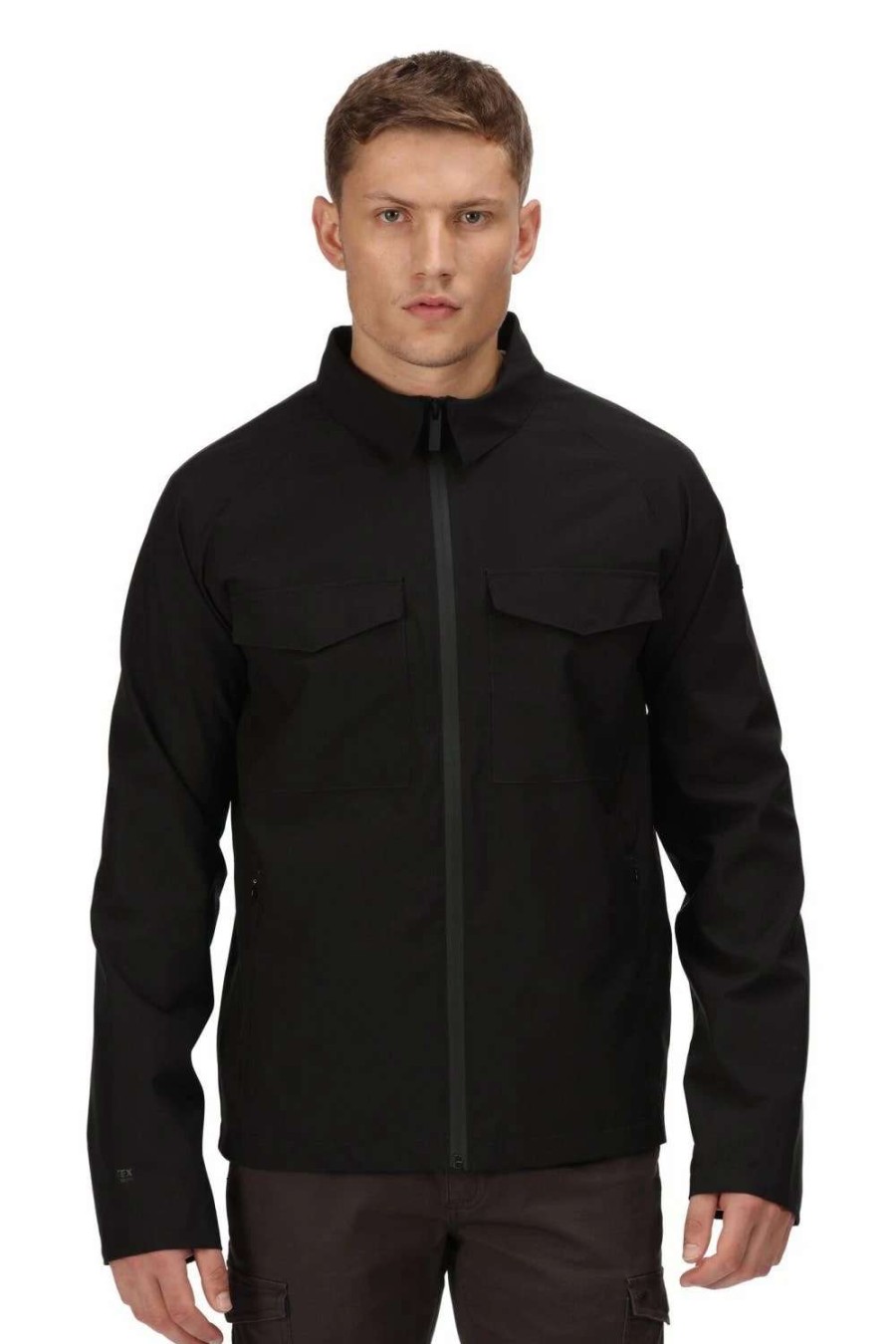 Coats, Jackets & Blazers * | Regatta Mens Walken Waterproof Jacket Black