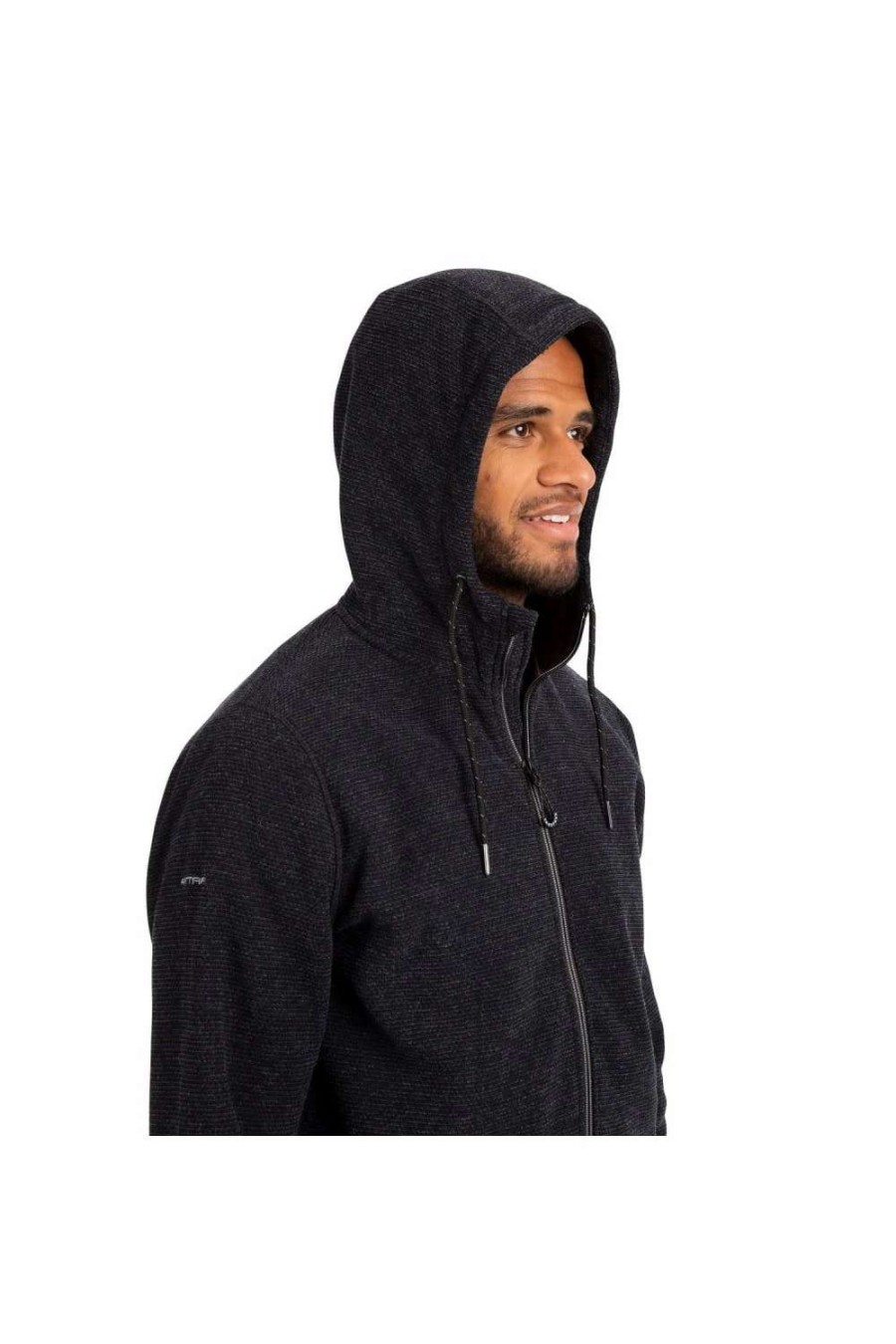 Coats, Jackets & Blazers * | Trespass Mens Sheelane Marl Fleece Jacket Black