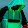 Coats, Jackets & Blazers * | Konus Blank State Men'S Glow In The Dark Anorak In White