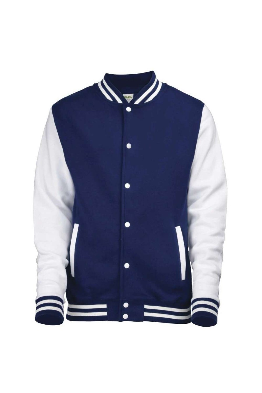 Coats, Jackets & Blazers * | Awdis Unisex Varsity Jacket ( ) Oxford Navy / White