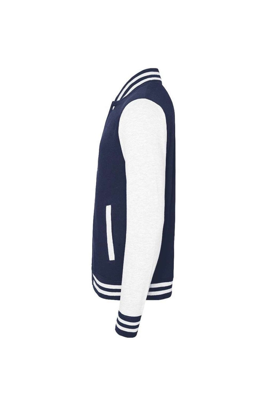 Coats, Jackets & Blazers * | Awdis Unisex Varsity Jacket ( ) Oxford Navy / White