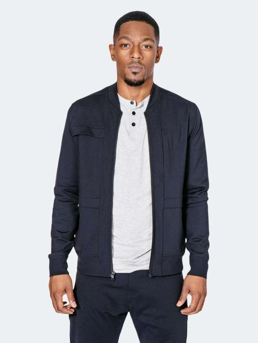 Coats, Jackets & Blazers * | Public Rec Crosstown Bomber | Men'S Black