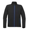 Coats, Jackets & Blazers * | Stormtech Mens Orbiter Softshell ( ) Black/Azure