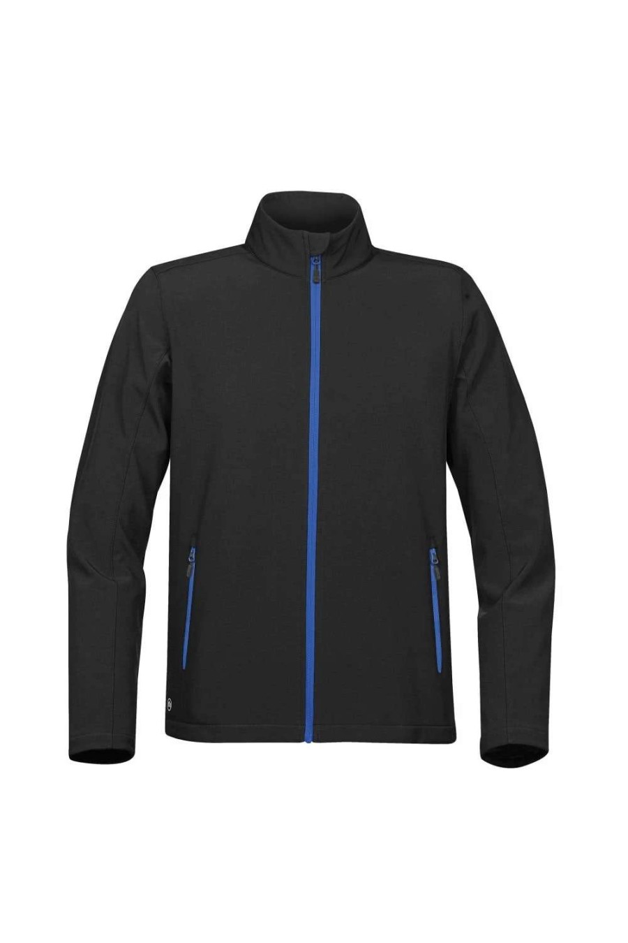 Coats, Jackets & Blazers * | Stormtech Mens Orbiter Softshell ( ) Black/Azure