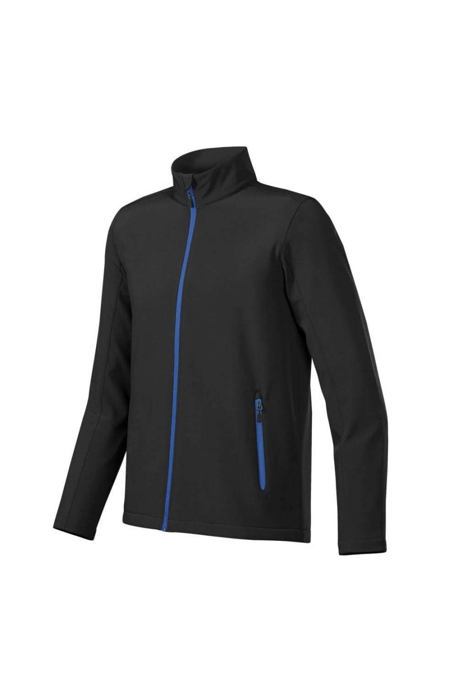 Coats, Jackets & Blazers * | Stormtech Mens Orbiter Softshell ( ) Black/Azure