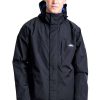 Coats, Jackets & Blazers * | Trespass Mens Edwards Ii Waterproof Jacket Black