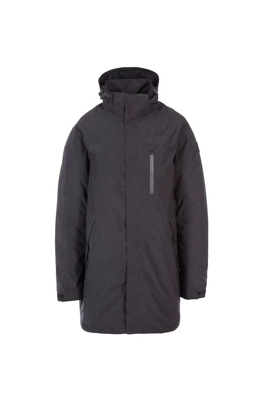 Coats, Jackets & Blazers * | Trespass Mens Shoulton Padded Waterproof Breathable Jacket Black