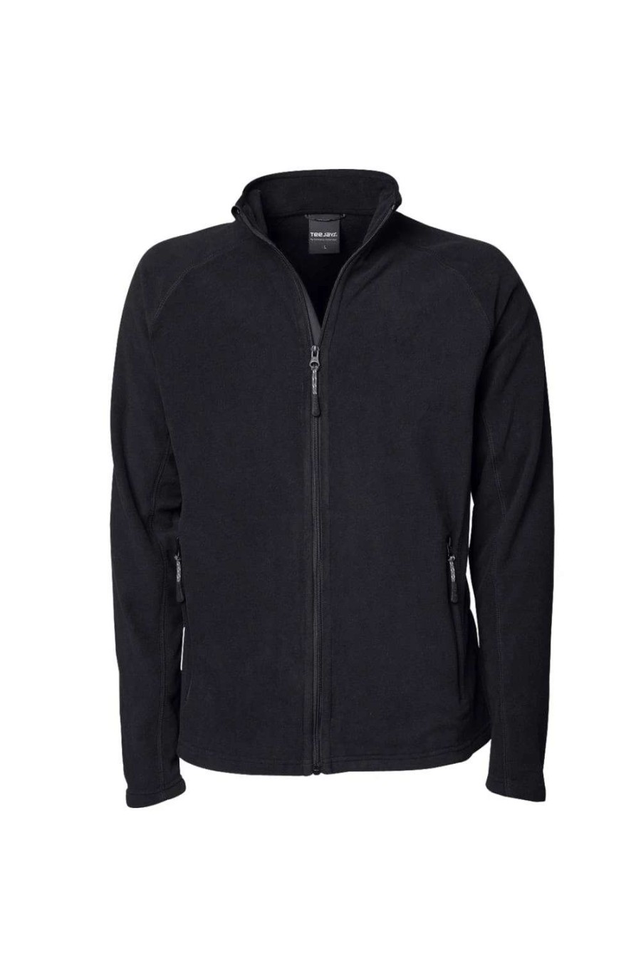 Coats, Jackets & Blazers * | Tee Jays Mens Full Zip Active Lightweight Fleece Jacket ( ) Black