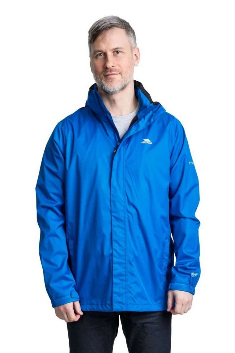 Coats, Jackets & Blazers * | Trespass Mens Fraser Ii Waterproof Jacket Blue