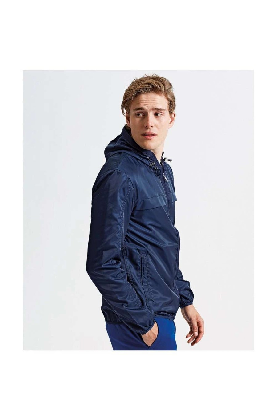 Coats, Jackets & Blazers * | Asquith & Fox Mens Shell Lightweight Jacket ( ) Dark Navy