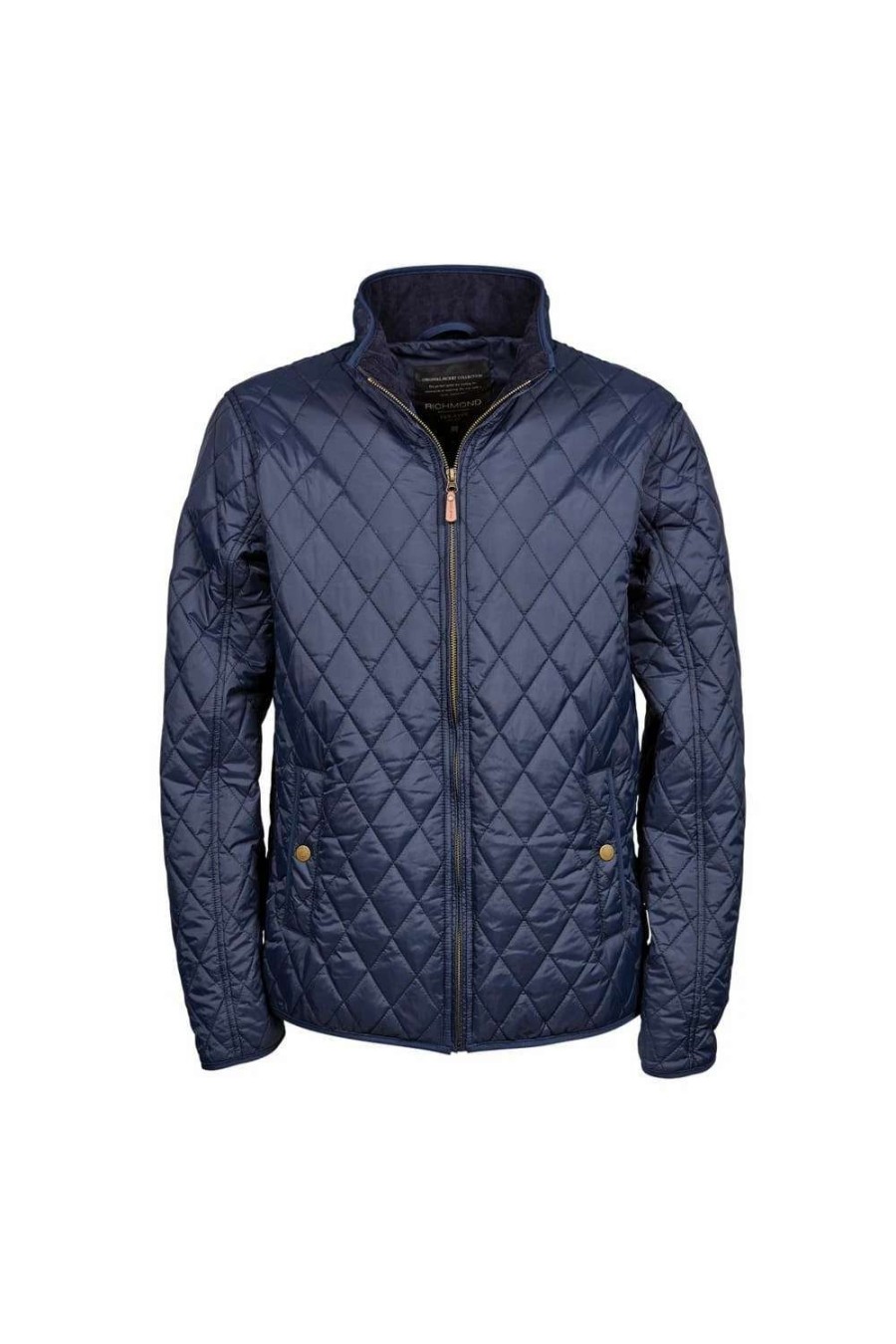 Coats, Jackets & Blazers * | Tee Jays Mens Richmond Diamond Quilted Jacket ( ) Deep Navy