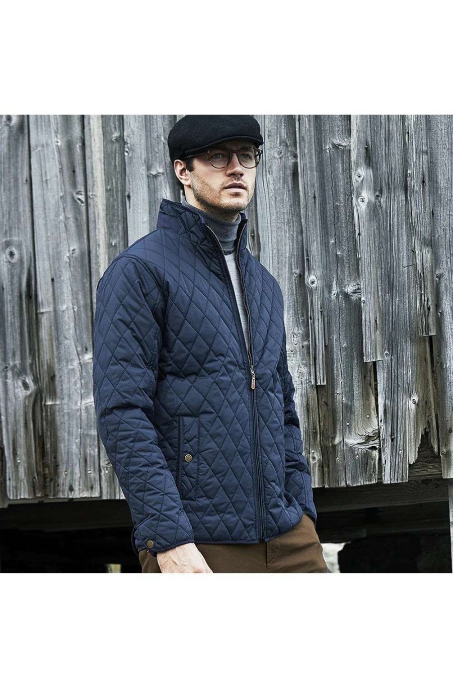 Coats, Jackets & Blazers * | Tee Jays Mens Richmond Diamond Quilted Jacket ( ) Deep Navy