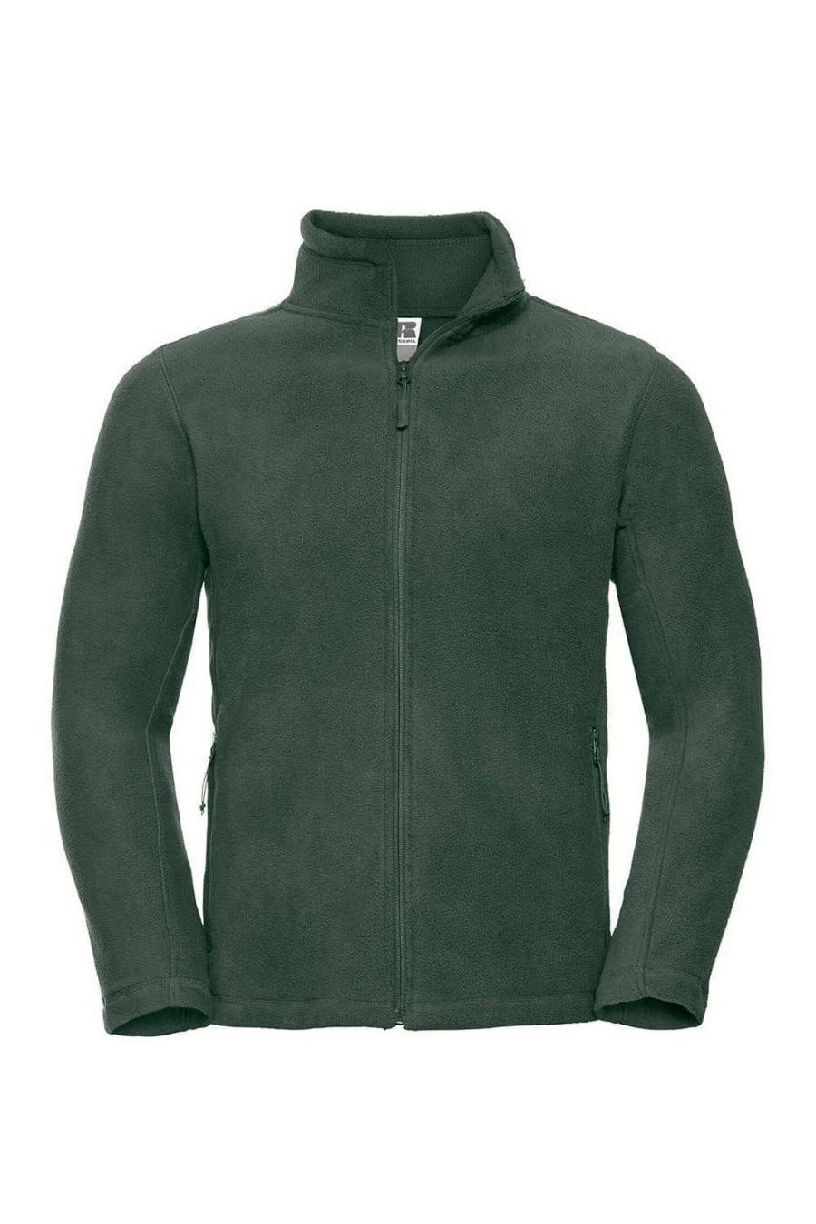 Coats, Jackets & Blazers * | Russell Mens Full Zip Outdoor Fleece Jacket ( ) Bottle Green