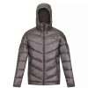 Coats, Jackets & Blazers * | Regatta Mens Toploft Ii Hooded Padded Jacket Dark Grey