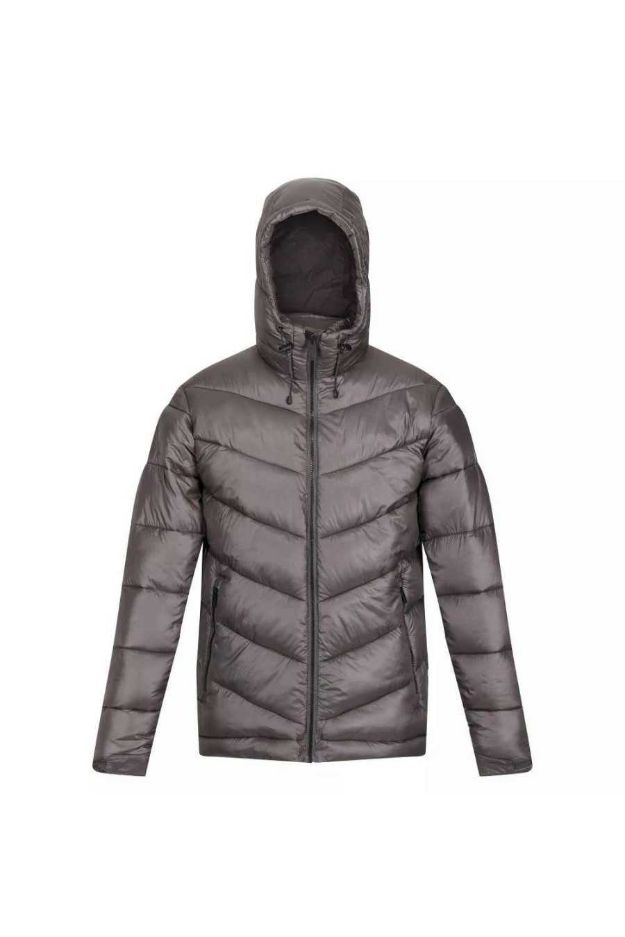 Coats, Jackets & Blazers * | Regatta Mens Toploft Ii Hooded Padded Jacket Dark Grey