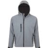 Coats, Jackets & Blazers * | Sols Mens Replay Hooded Soft Shell Jacket (Breathable, Windproof And Water Resistant) ( ) Grey Marl