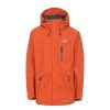 Coats, Jackets & Blazers * | Trespass Mens Corvo Hooded Full Zip Waterproof Jacket/Coat ( ) Burnt Orange