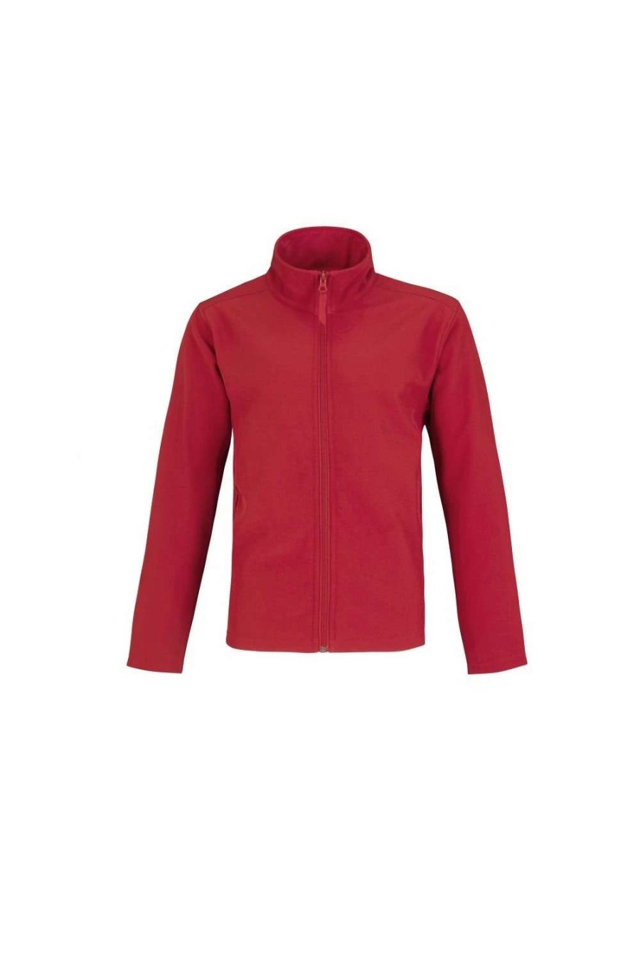 Coats, Jackets & Blazers * | B&C B&C Mens Two Layer Water Repellent Softshell Jacket ( ) Red/ Gray