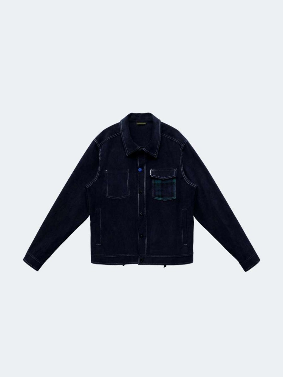 Coats, Jackets & Blazers * | Konus Men'S Corduroy Tracker Jacket In Navy