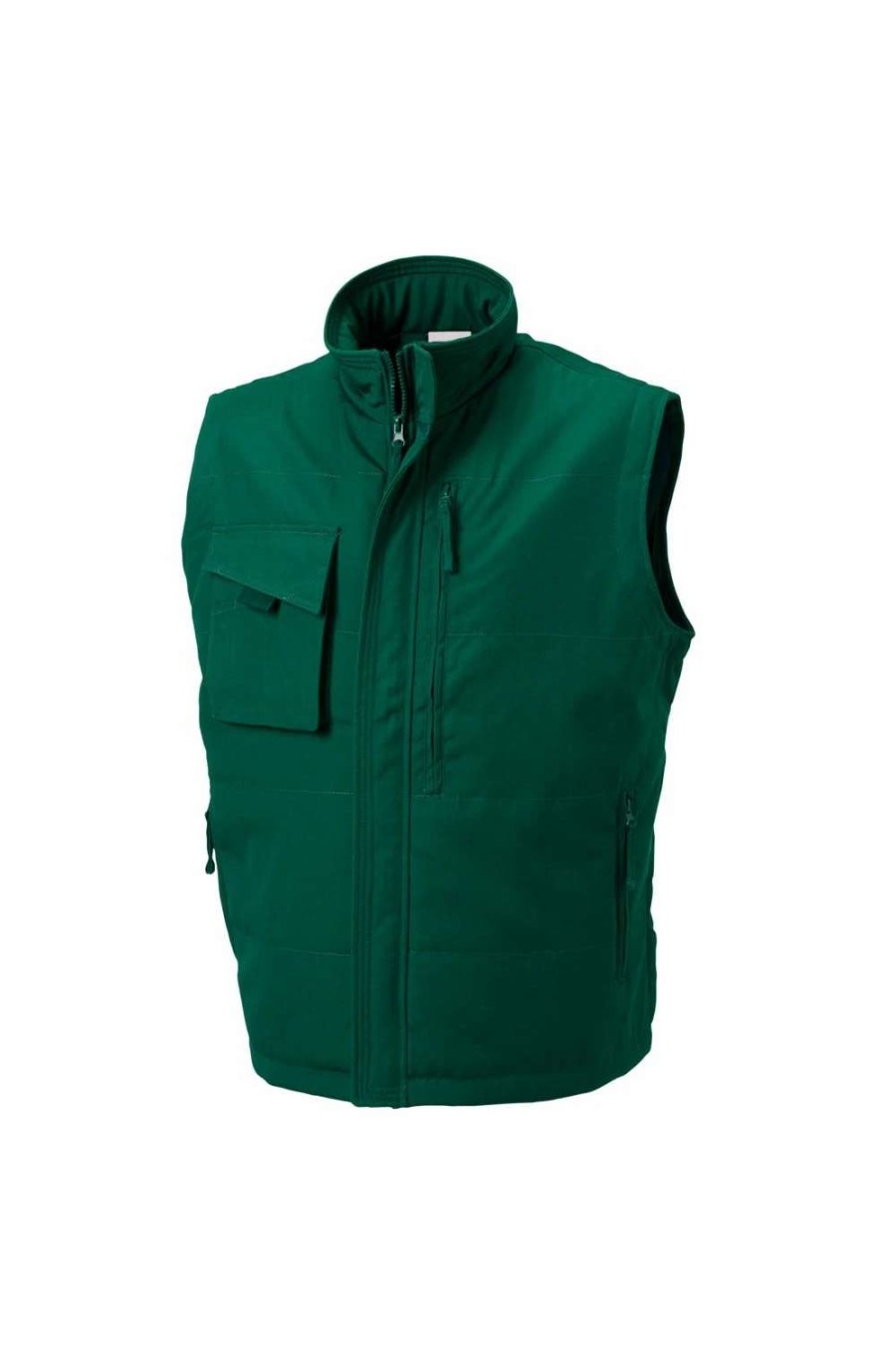 Coats, Jackets & Blazers * | Russell Mens Workwear Gilet Jacket ( ) Bottle Green