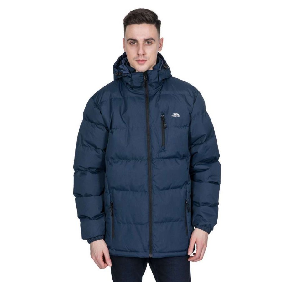 Coats, Jackets & Blazers * | Trespass Mens Clip Padded Jacket Navy