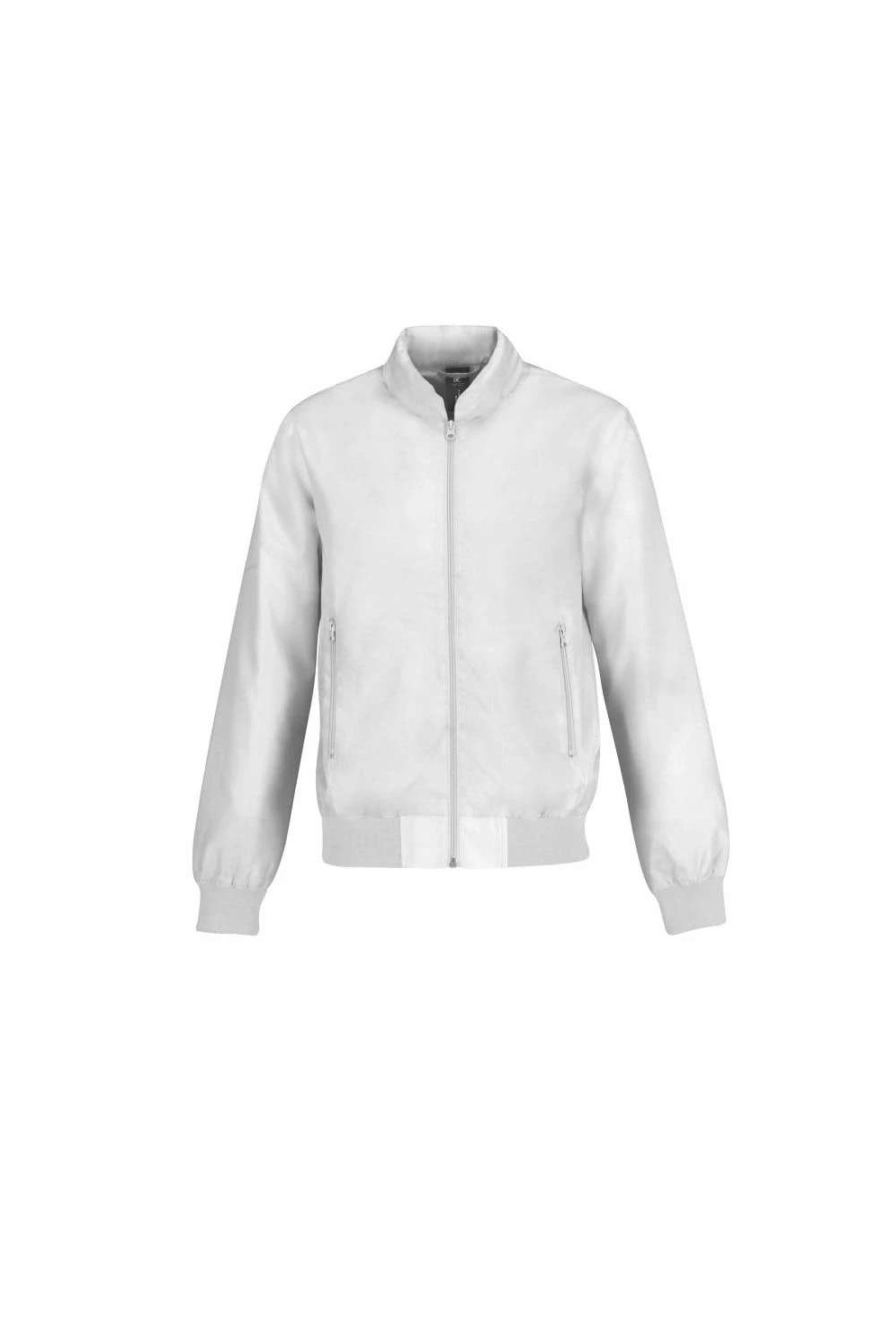 Coats, Jackets & Blazers * | B&C B&C Mens Trooper Lightweight Hooded Bomber Jacket ( ) White/ White