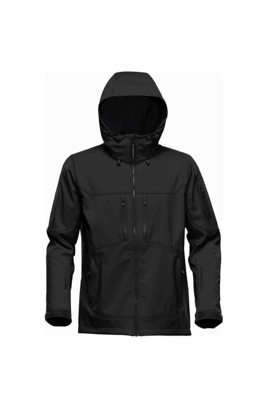 Coats, Jackets & Blazers * | Stormtech Mens Epsilon 2 Hooded Soft Shell Jacket ( ) Black/Graphite Grey