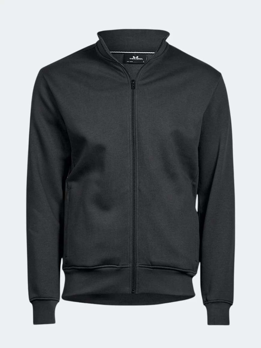 Coats, Jackets & Blazers * | Tee Jays Mens Full Zip Jacket Black