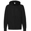 Coats, Jackets & Blazers * | Of The Loom Fruit Of The Loom Mens Lightweight Full Zip Jacket / Hoodie ( ) Black