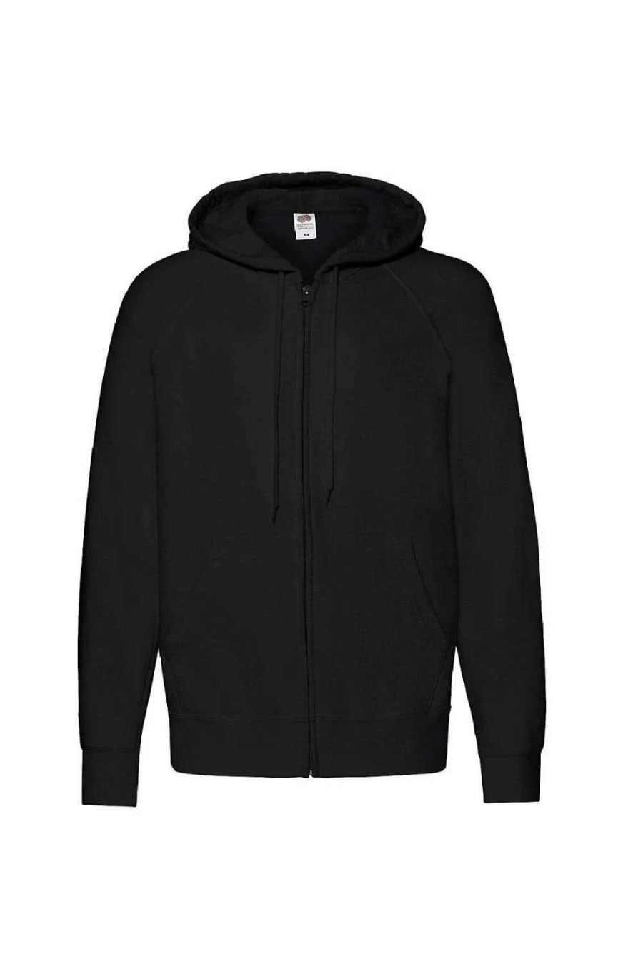 Coats, Jackets & Blazers * | Of The Loom Fruit Of The Loom Mens Lightweight Full Zip Jacket / Hoodie ( ) Black