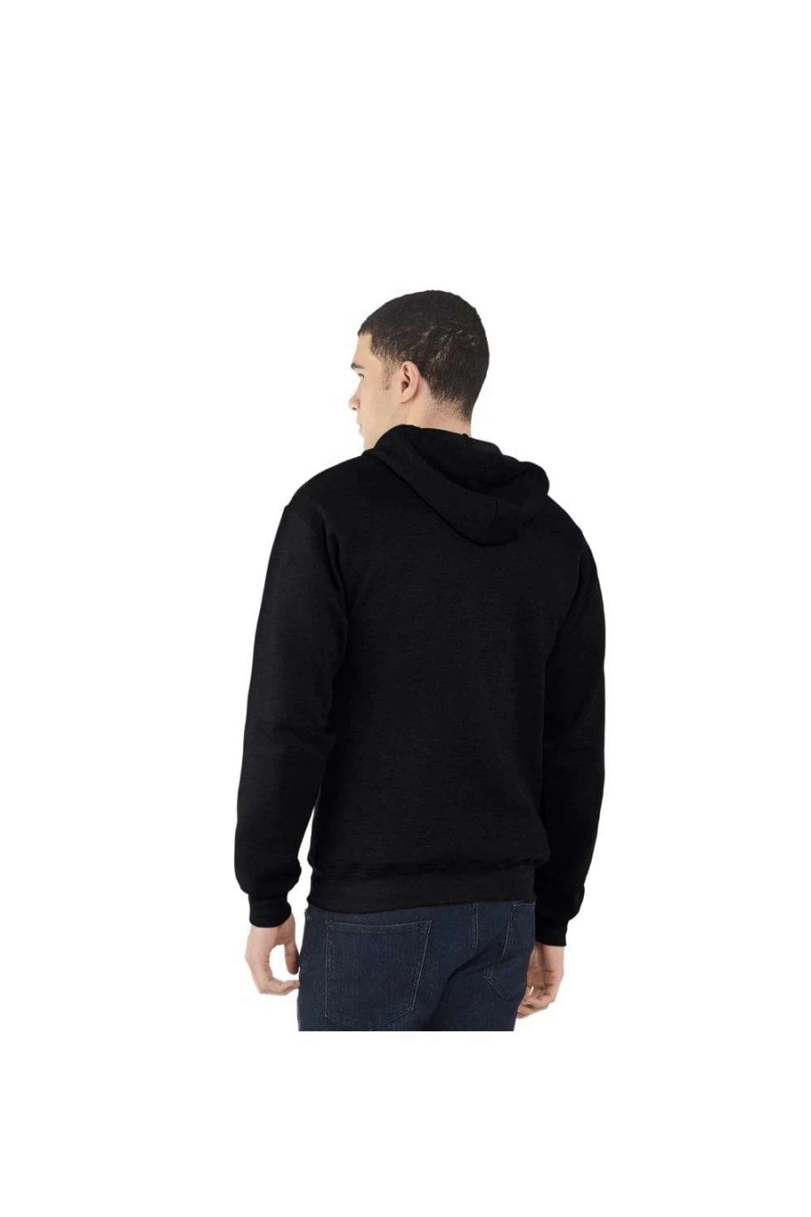 Coats, Jackets & Blazers * | Of The Loom Fruit Of The Loom Mens Lightweight Full Zip Jacket / Hoodie ( ) Black