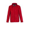 Coats, Jackets & Blazers * | B&C B&C Mens Multi Active Hooded Fleece Lined Jacket ( ) Red/ Warm Grey