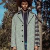 Coats, Jackets & Blazers * | Konus Men'S Oversize Wool Blend Coat In Grey