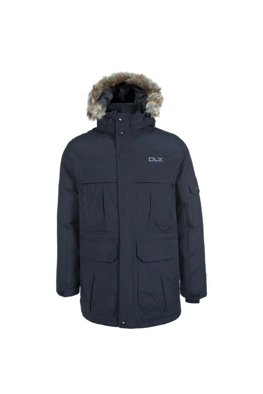 Coats, Jackets & Blazers * | Trespass Mens Highland Waterproof Parka Jacket Black