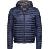 Coats, Jackets & Blazers * | Tee Jays Mens Crossover Hooded Padded Outdoor Jacket ( ) Navy/Navy Melange