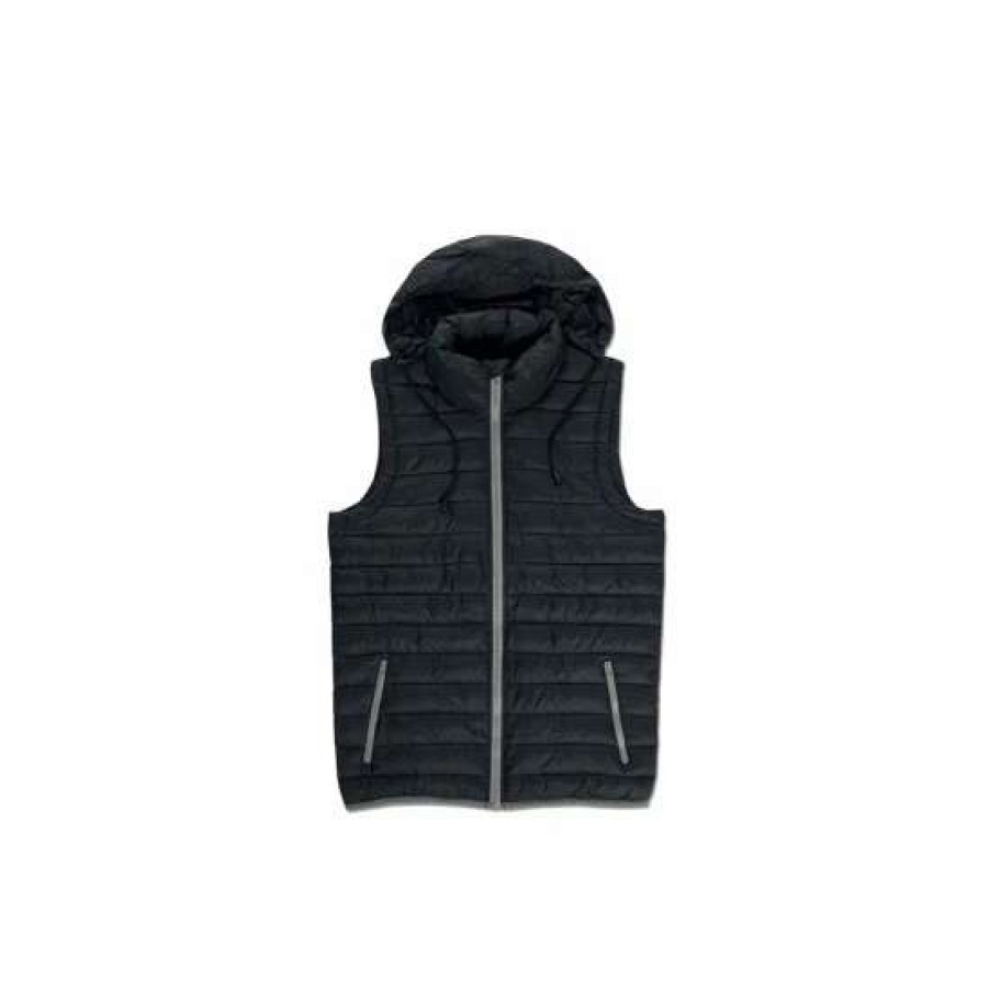 Coats, Jackets & Blazers * | Stedman Active Mens Active Padded Vest ( ) Coats, Jackets & Blazers Black Opal