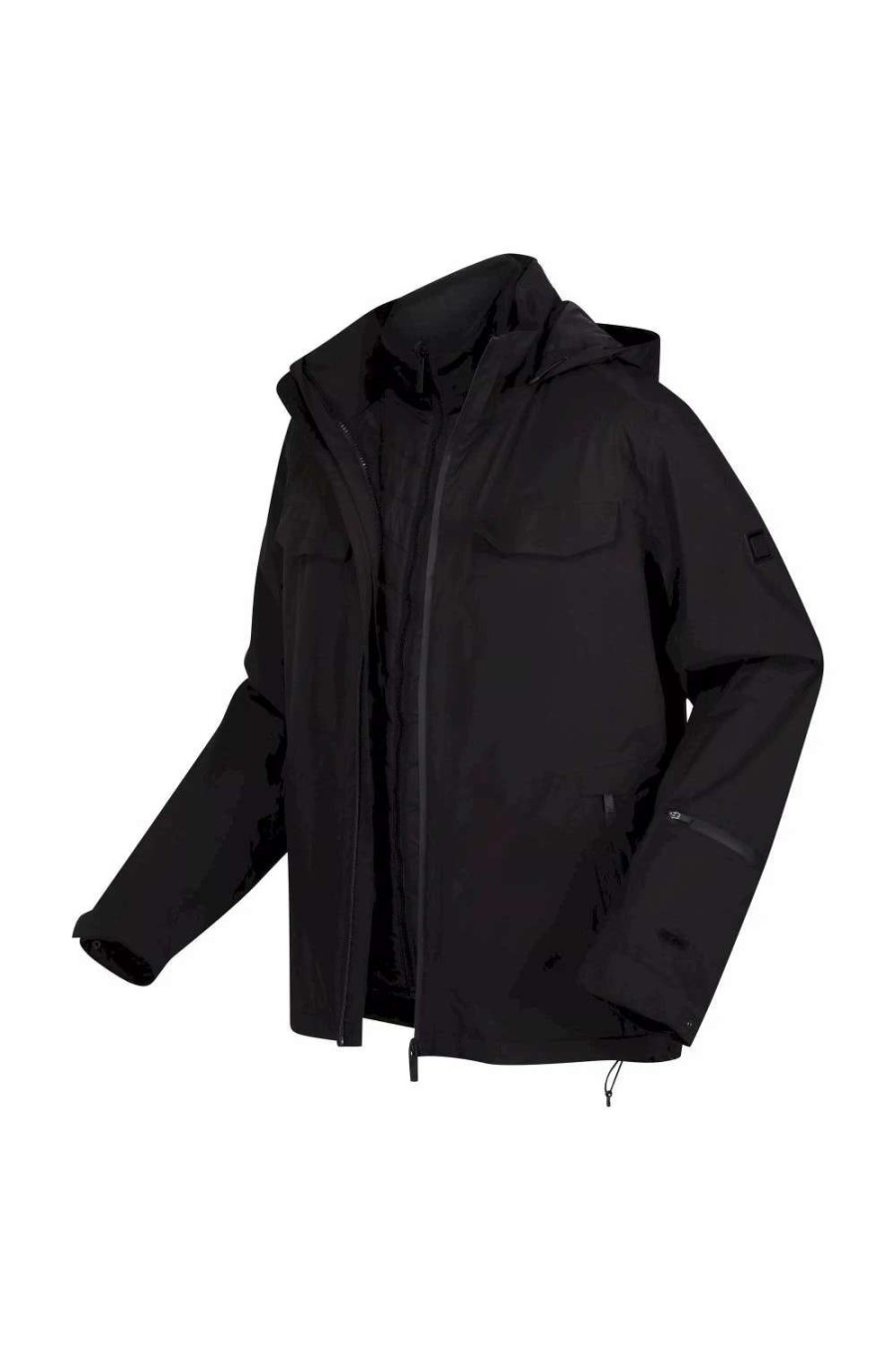 Coats, Jackets & Blazers * | Regatta Mens Britely Torch 3 In 1 Waterproof Jacket Black