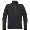 Coats, Jackets & Blazers * | Stormtech Mens Orbiter Soft Shell Jacket ( ) Black/Azure