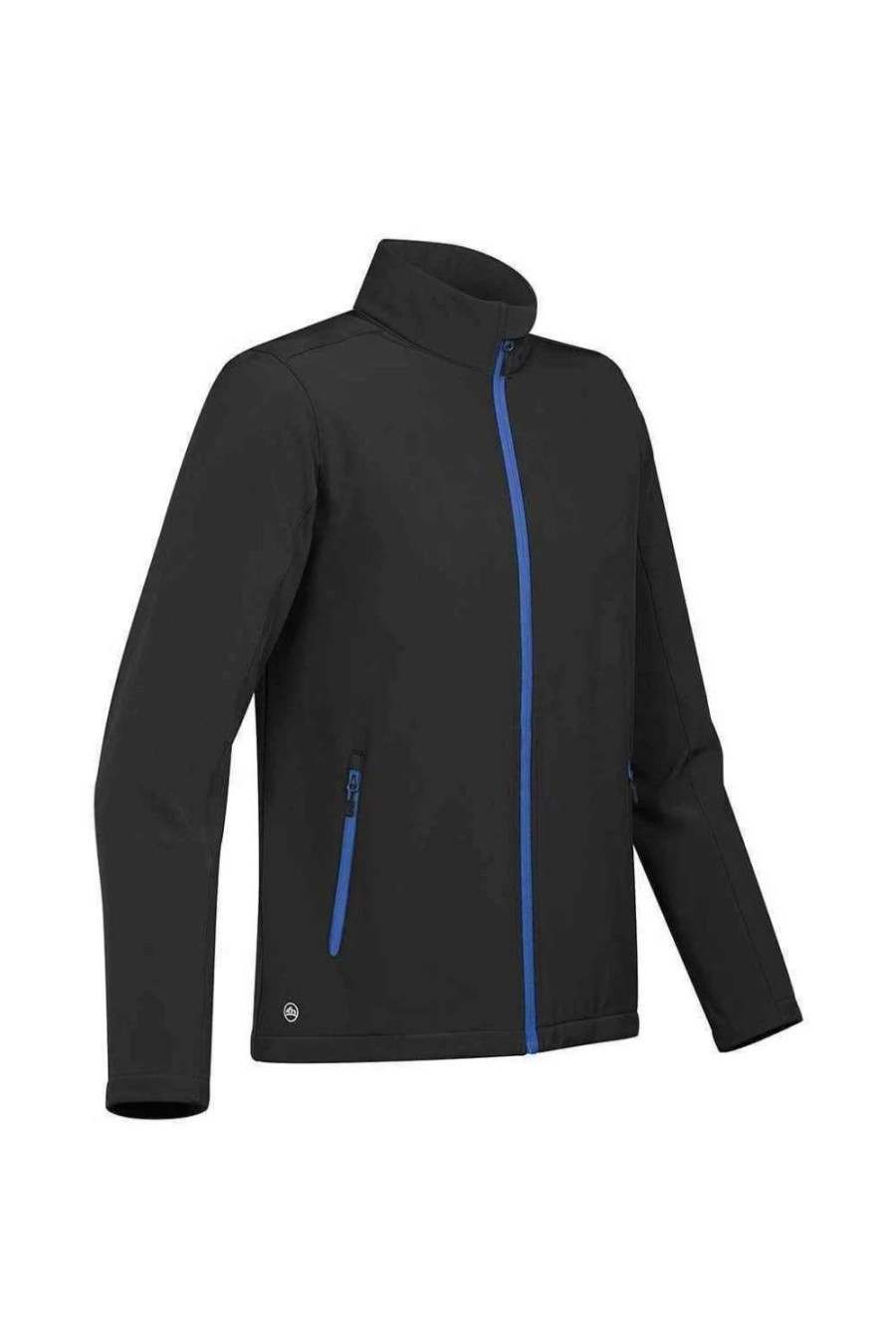 Coats, Jackets & Blazers * | Stormtech Mens Orbiter Soft Shell Jacket ( ) Black/Azure