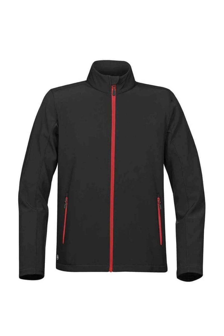 Coats, Jackets & Blazers * | Stormtech Mens Orbiter Soft Shell Jacket ( ) Black/Bright Red